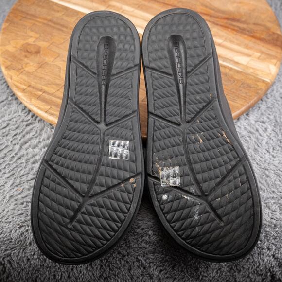 Skechers Go Recover Sandals Womens 10 Black Arch Fit Hyper Burst Refresh Slip On - Picture 6 of 6